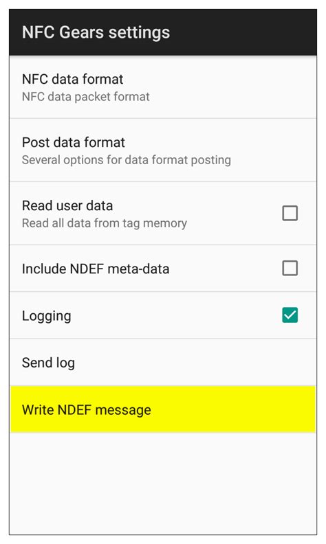 write data to nfc tag android|nfc permission Android from git.